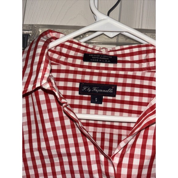 Faconnable Classique Long Sleeve Button Down Shirt Red Small - Picture 2 of 4